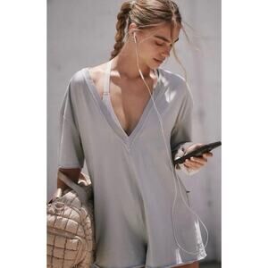 NWT Free People movement hot shot tee romper size S